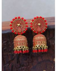 Buy Online Crunchy Fashion Earring Jewelry Crunchy Fashion Gold-plated Multicolor Bahu Begum Style Pasa Maang Tika CFTK0040 Jewellery CFTK0040