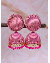 Buy Online Royal Bling Earring Jewelry Traditional Golden Yellow Meenakari Floral Kundan Jhumki Earrings RAE1633 Jewellery RAE1633