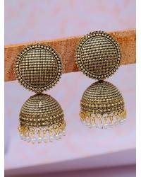 Buy Online Royal Bling Earring Jewelry Jharokha Earrings- Unique Sea Green Party Wear Earrings for Drops & Danglers RAE2399