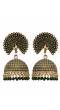 Traditional Golden Green Peacock Pearl Earrings  RAE1582