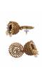 Gold-plated  Kundan Design Jhumki Earrings RAE1600