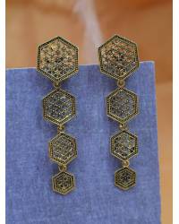Buy Online Crunchy Fashion Earring Jewelry Gold Plated Chain & Earring Set  Jewellery CFS0291