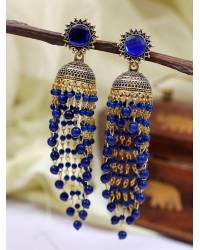 Buy Online Royal Bling Earring Jewelry Oxidized Silver Peacock Boho Earrings for Women/Girls Drops & Danglers RAE2219