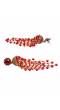 Gold-Plated Stunning Designer Long Red color  Pearl Jhumka RAE1673