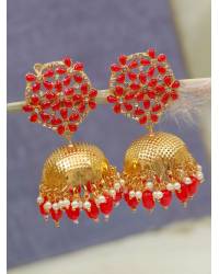 Buy Online Royal Bling Earring Jewelry Crunchy Fashion Oxidized Sun Flower Stud Jhumka Earring CFE1712 Jhumki CFE1712