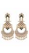 Royal Heavy Chandbali Gold-Plated White Drop & Dangler Earrings RAE1691
