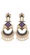 Royal Heavy Chandbali Gold-Plated Blue  Drop & Dangler Earrings RAE1693