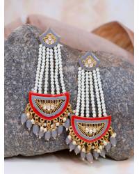Buy Online Crunchy Fashion Earring Jewelry Crunchy Fashion Rose-  Gold Tonned Elegant Drop & Dangler Earring CFE1821 Earrings CFE1821