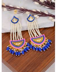 Buy Online Crunchy Fashion Earring Jewelry Punjabi Traditional  Gold Finished Pink Pearl  Jhumki Style Earrings RAE1642 Jewellery RAE1642