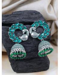Buy Online Crunchy Fashion Earring Jewelry Crystal Leaf Feather Eyes Pendant Necklace Jewellery CFN0335