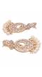 Gold-Plated  Kundan Mirror & White Pearl Earring RAE1860