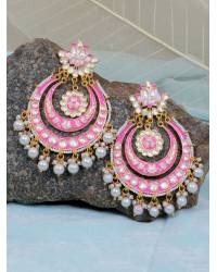 Buy Online Royal Bling Earring Jewelry Traditional Gold Plated  Green color Chandwali Drop & Dangler RAE0705 Jewellery RAE0705