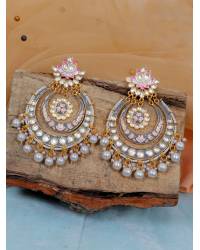 Buy Online Royal Bling Earring Jewelry Crunchy Fashion  Kundan & Stone Black Pearl Multilayer Jewellery  Set RAS0435 Jewellery RAS0435