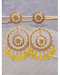 Buy Online Crunchy Fashion Earring Jewelry MultiColored Floral Handmade Stud Earrings for Women Drops & Danglers CFE2026