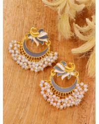 Buy Online Crunchy Fashion Earring Jewelry Summer-Spring Devi Maa Face Multicolor Beaded Drop Earrings Drops & Danglers CFE2073