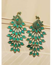 Buy Online Crunchy Fashion Earring Jewelry Red Heart Beaded Stud Earrings for Women & Girls Drops & Danglers CFE2070