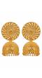 Crunchy Fashion Gold-Plated Round Enameled Jhumki Earrings RAE2006