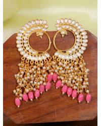 Buy Online Royal Bling Earring Jewelry Gold Plated Green Pearl Hoop Jhumka Earrings For Women/Girl's  Jewellery RAE1957