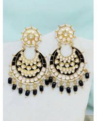 Buy Online Royal Bling Earring Jewelry New Collection Of Chandbali Earrings Gold- Green Colour RAE1253 Jewellery RAE1253