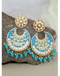 Buy Online Royal Bling Earring Jewelry Traditional Gold plated Round Floral red Jhumka Earring RAE0721 Jewellery RAE0721