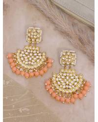 Buy Online Royal Bling Earring Jewelry New Collection Of Chandbali Earrings Gold- Green Colour RAE1253 Jewellery RAE1253