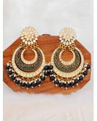 Buy Online Royal Bling Earring Jewelry Gold-Plated Red Color Kundan Drop & Dangler Earrings RAE1420 Jewellery RAE1420