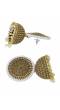 Crunchy Fashion Oxidised Gold Toned Imitation Pearl Jhumka Earring RAE2130