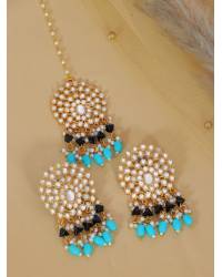 Buy Online Royal Bling Earring Jewelry Ethnic Gold-Plated Dangler Long Earring RAE1769 Jewellery RAE1769