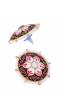 Crunchy Fashion Maroon Meenakari Stud Earring RAE13179