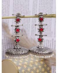 Buy Online Royal Bling Earring Jewelry Traditional Gold Plated Royal Red Pearl & Kundan Choker Necklace & Earring Set RAS0403 Jewellery RAS0403