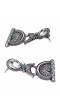 Crunchy Fashion Sterling Silver  Tribal Geometric Chandbali Earrings RAE2215