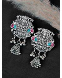 Buy Online Royal Bling Earring Jewelry Unique & Trendy Banjara Jhumkas - Silver Oxidised Jhumki CFE1731