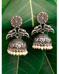 Buy Online Royal Bling Earring Jewelry Gold -Plated Traditional Hoop Jhumka Earrings RAE1381 Jewellery RAE1381