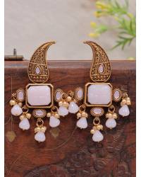 Buy Online Crunchy Fashion Earring Jewelry Fynbar Golden Mangalsutra With Earrings Jewellery RAS0147