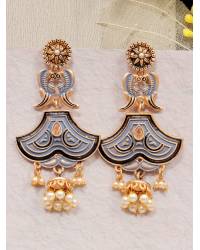 Buy Online Royal Bling Earring Jewelry Crunchy Fashion Traditional Gold-Plated Polki  Enamelled Royal Red Kundan Bridal Jewellery Sets RAS0510 Jewellery Sets RAS0510