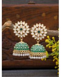 Buy Online Crunchy Fashion Earring Jewelry Multicolor Gold-Plated Beautiful Ladies Peacock Earring Set RAE1072 Jewellery RAE1072