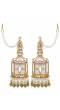 Jharokha Earrings- Stylish Mehndi Green Party Wear