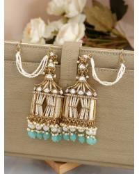 Buy Online Royal Bling Earring Jewelry Gold plated Kundan Meenakari Dangler  Earrings RAE1031 Jewellery RAE1031