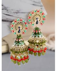 Buy Online Crunchy Fashion Earring Jewelry Glamour Bloom Figures Love Pendant Jewellery CFN0548