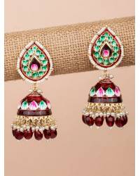 Buy Online Crunchy Fashion Earring Jewelry Indian Ethnic Oxidised German Silver Multicolor Choker Jewellery Set CFS0379  CFS0379