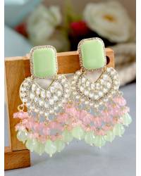 Buy Online Royal Bling Earring Jewelry Gold-plated White & Black Hoop Jhumka Earrings  RAE1334 Jewellery RAE1334
