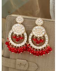 Buy Online Crunchy Fashion Earring Jewelry Rainbow Blossom Beaded Flower Drop Earrings Drops & Danglers CFE2079