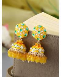 Buy Online Crunchy Fashion Earring Jewelry SwaDev Gold-Plated Traditional Mangalsutra Set SDMS0023 Ethnic Jewellery SDMS0023