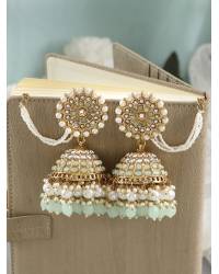 Buy Online Royal Bling Earring Jewelry Crunchy Fashion  Kundan & Stone Mehroon Pearl Multilayer Jewellery  Set  RAS0432 Jewellery RAS0432