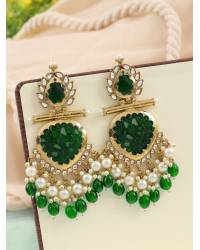 Buy Online Crunchy Fashion Earring Jewelry Dulhe Ki Behen Handmade Beaded Wedding Earrings for Girls Jewellery CFE2356