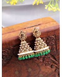 Buy Online Crunchy Fashion Earring Jewelry Ethnic Kundan Design Long Pearl Earrings for Women, Ideal Party Wear Danglers Drops & Danglers RAE2366