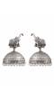 Oxidised Silver Elephant Jhumka Earrings for Girls & Women