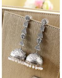 Buy Online Royal Bling Earring Jewelry Oxidised Silver Elephant Jhumka Earrings for Girls & Women Jewellery RAE2509