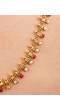 Gold-Plated Red-White Kundan Long Jewellery Set for Women &