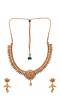 Traditional South Indian Style Pendant Long Necklace with Jhumki Earrings RAS0197